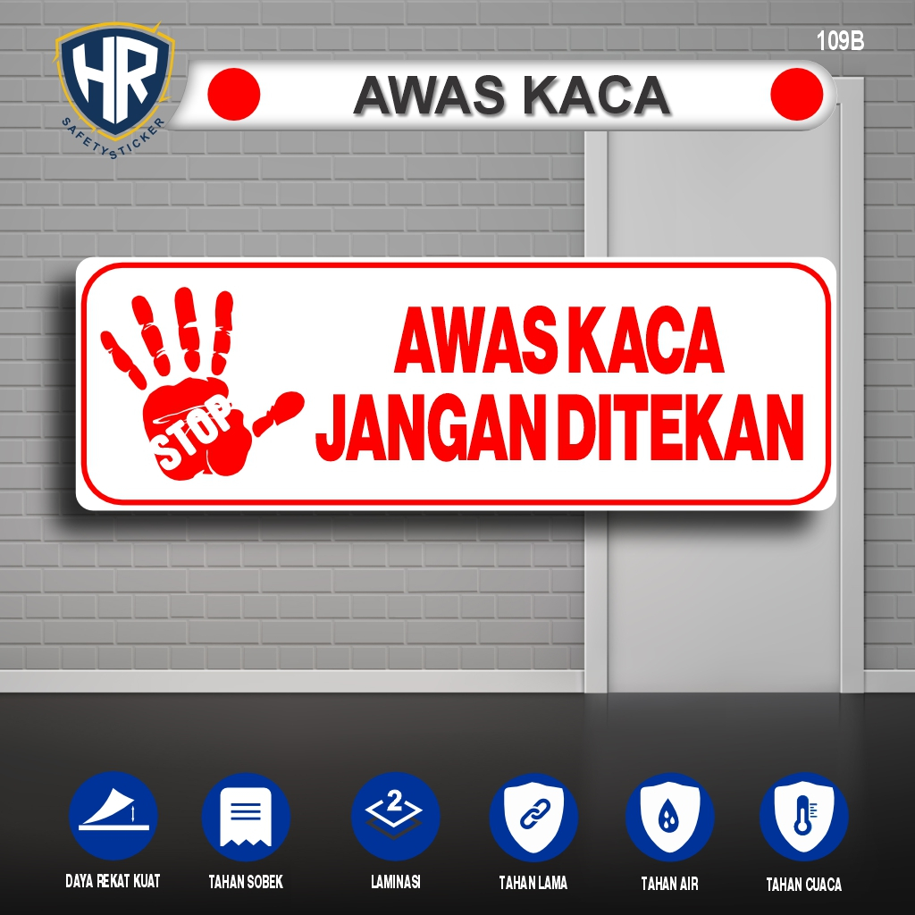 Jual Stiker Awas Kaca – Sticker Peringatan Fragile Glass Mudah Pecah ...