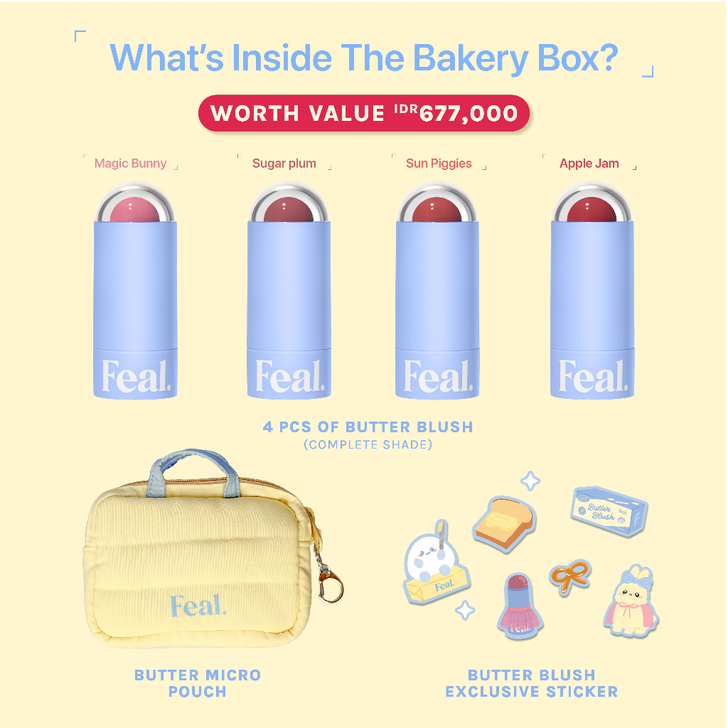 Jual [LIMITED EDITION] Feal Butter Blush - Bakery Box Package ...