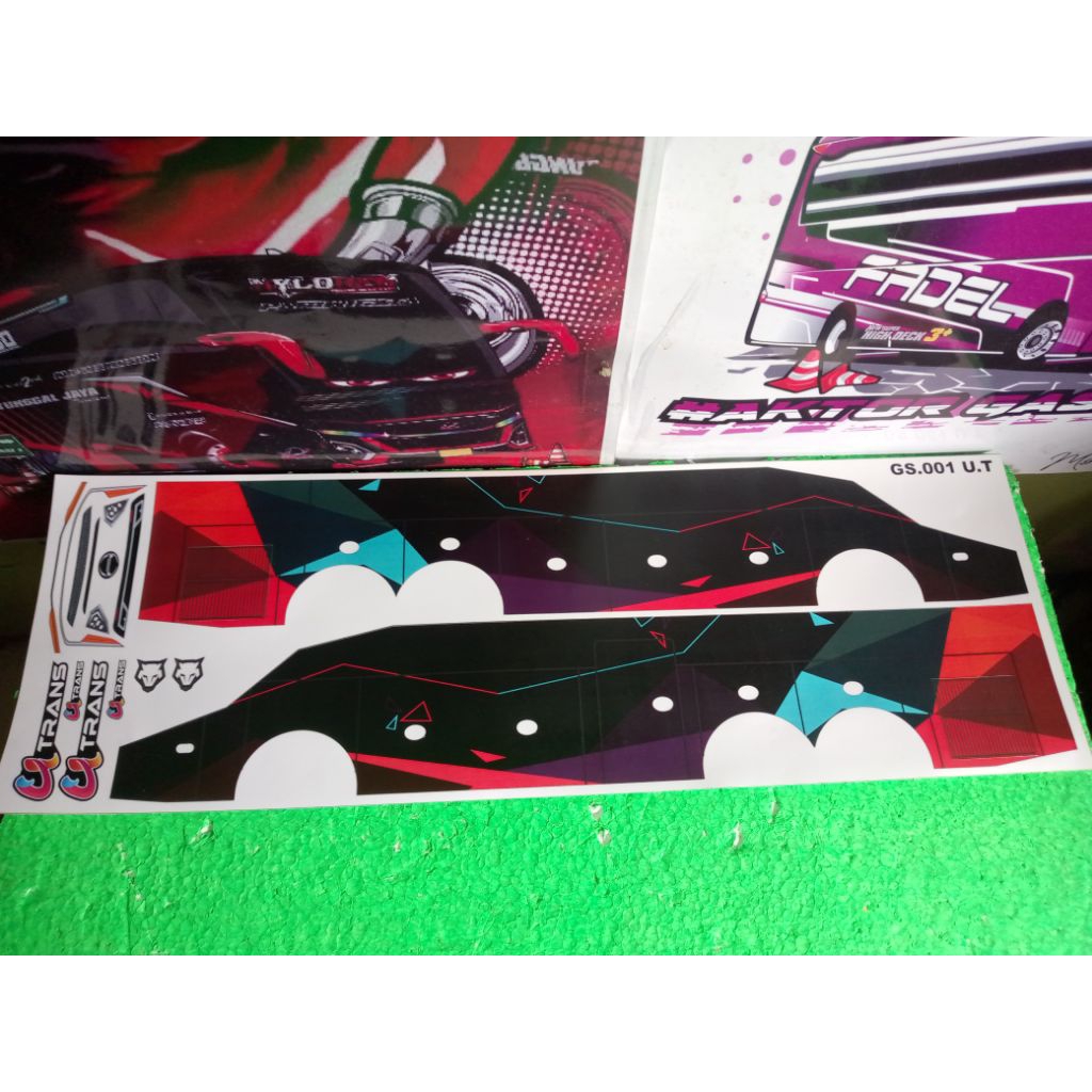 Jual Stiker livery bus tronton untuk miniatur bus tronton rkc | Shopee ...