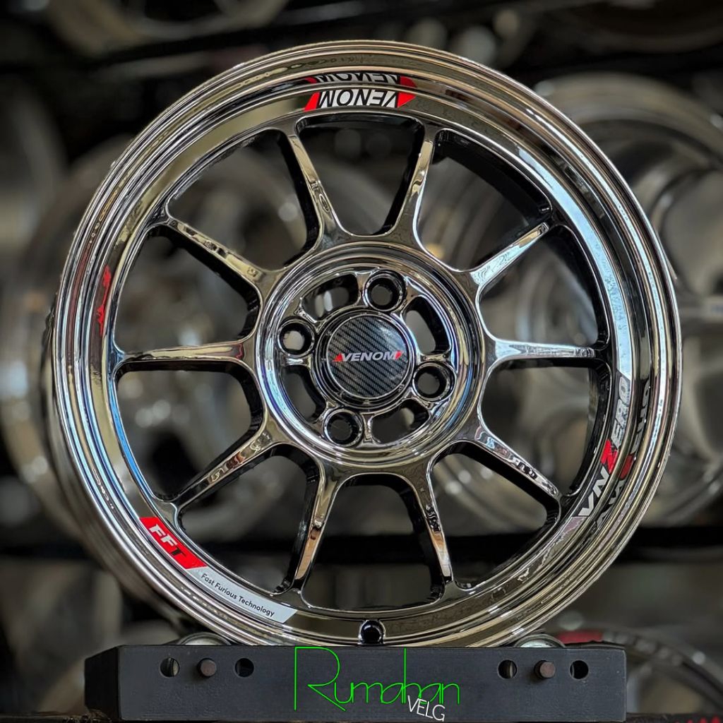 Jual velg mobil venom zero r15 pcd 4x100 lebar 6,5 velg racing r15 ...