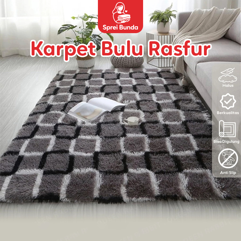 Jual Sprei Bunda - Karpet Bulu Rasfur Lembut Anti Slip Karpet Ruang ...