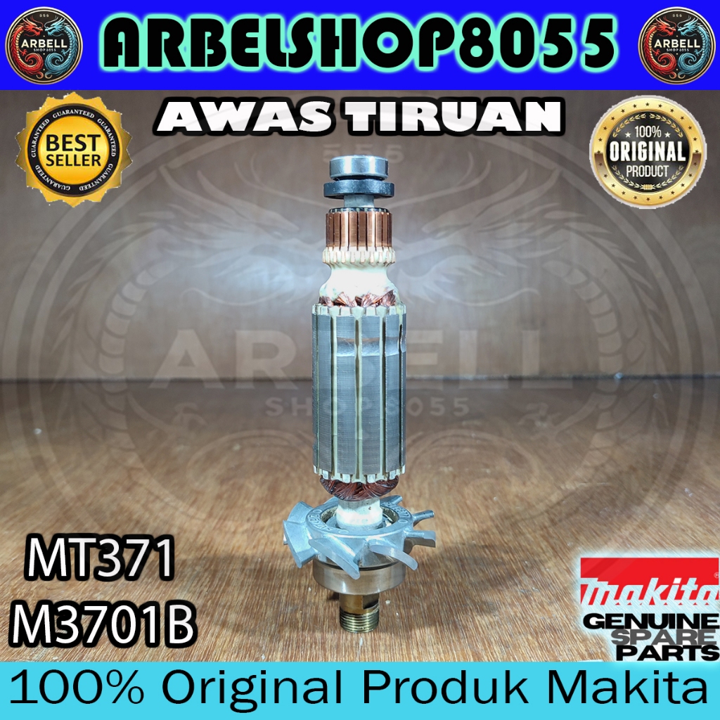 Jual Rotor Angker Armature Assy Mesin Trimer Profil Maktec M3701B MT370 ...
