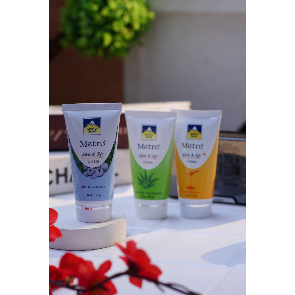 Jual METRO White & Soft Cream TUBE 60g HONEY, BLUBERRY & ALOE VERA | Shopee  Indonesia