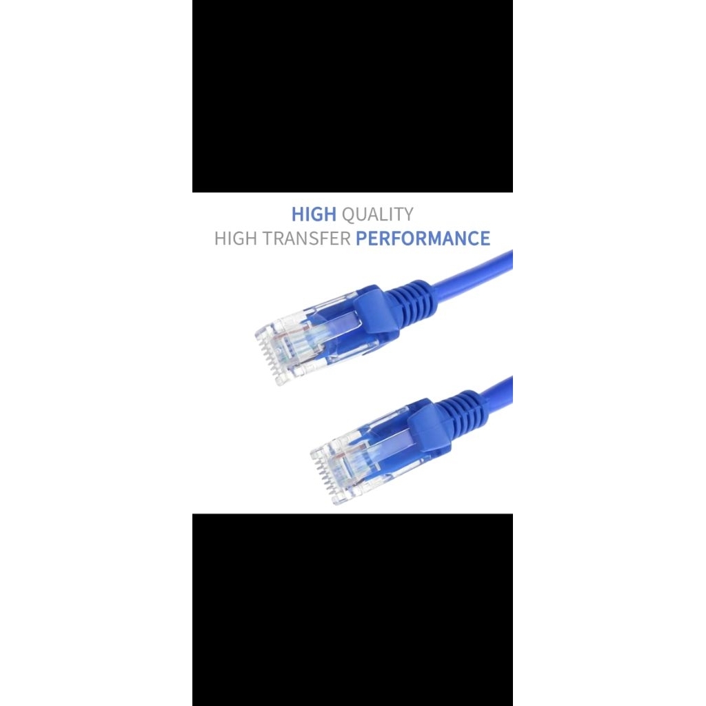 Jual Kabel LAN Ethernet RJ45 Cat5e Cat6 High Speed Network Cable Blue ...