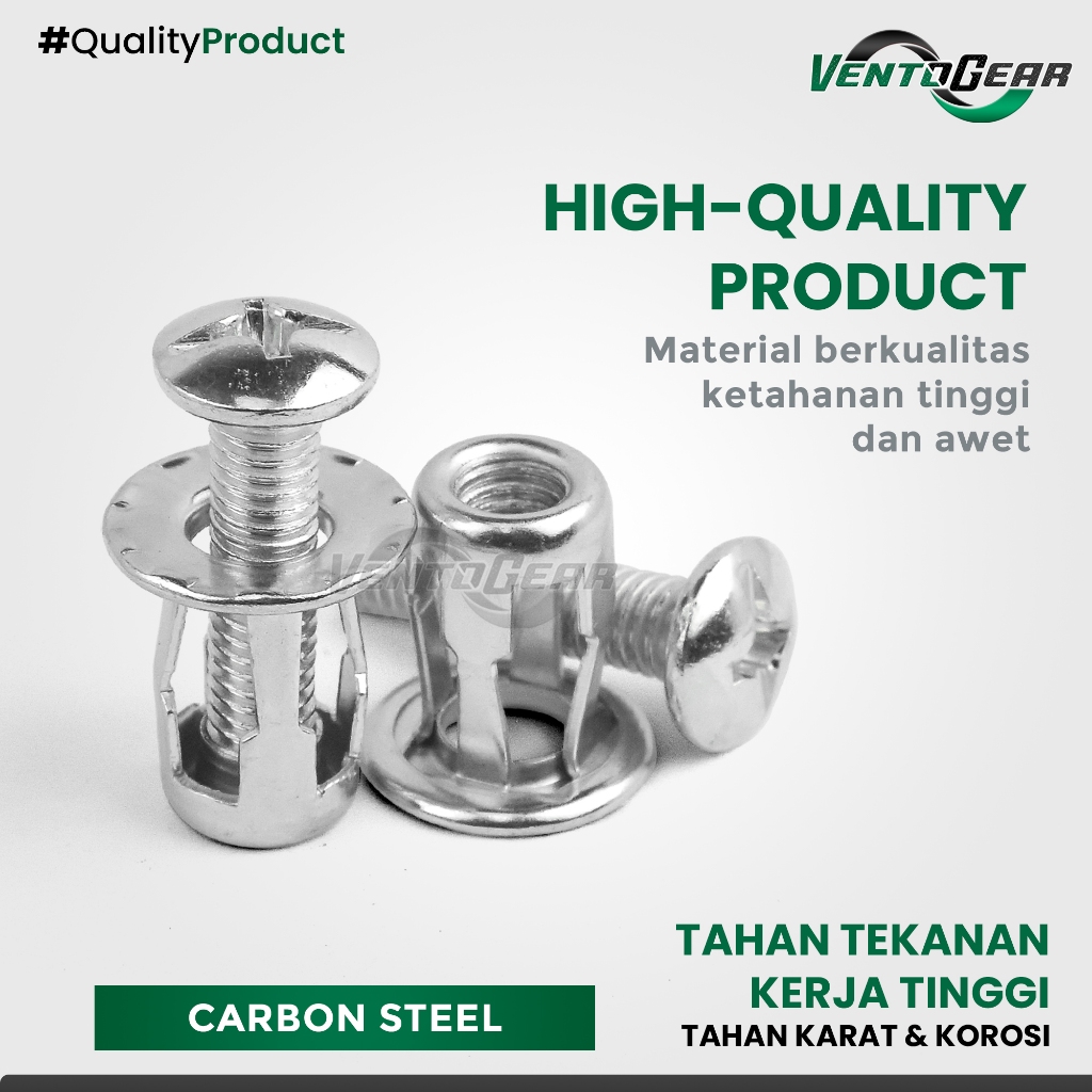 Jual Jack Nut - Rivet Plat Metal Mur Baut Drat Sekrup Fisher M4 M5 M6 ...