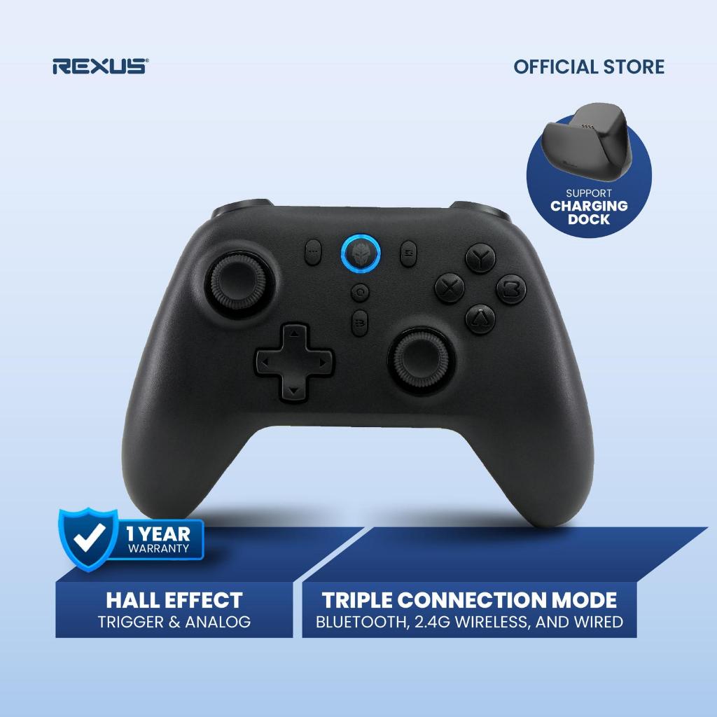 Jual Rexus Pro Gaming Joystick Wireless Gamepad ASTA GX150 V2 With Hall ...