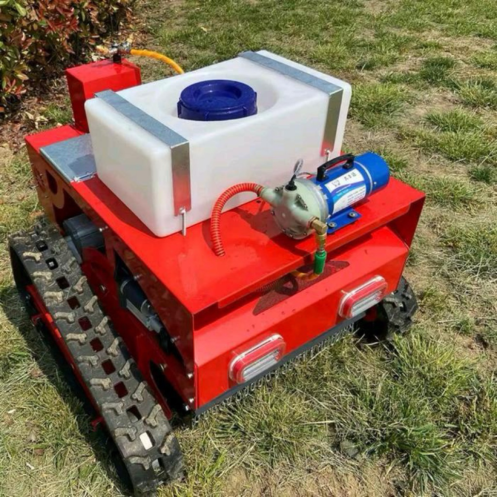 Jual Mesin Potong Rumput Robot RC Lawn Mower 2in1 RC Robotic Sprayer ...
