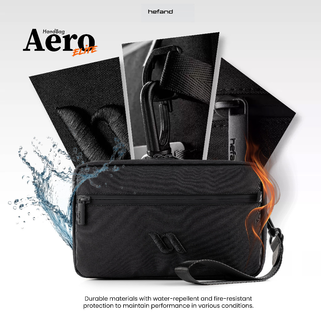 Hefand - Handbag Pria Aero Elite Tas Selempang Pria Clucth Bag Tas Tangan Pria Hand Bag Tas Slempang Cowok Kulit Waterproof