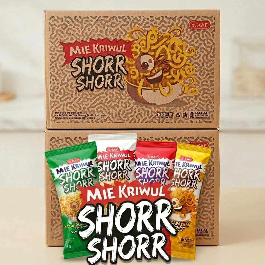 Jual Mie Kriwul Shorr 1 Karton 12 Renceng - Rasa Mie Goreng, Rumput ...
