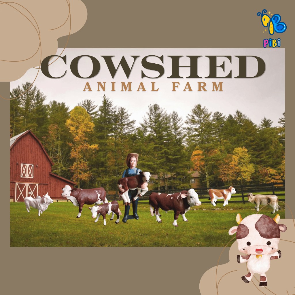 Jual PIBI - Cowshed Set Toys / Mainan Kandang Sapi /Farm Animal ...