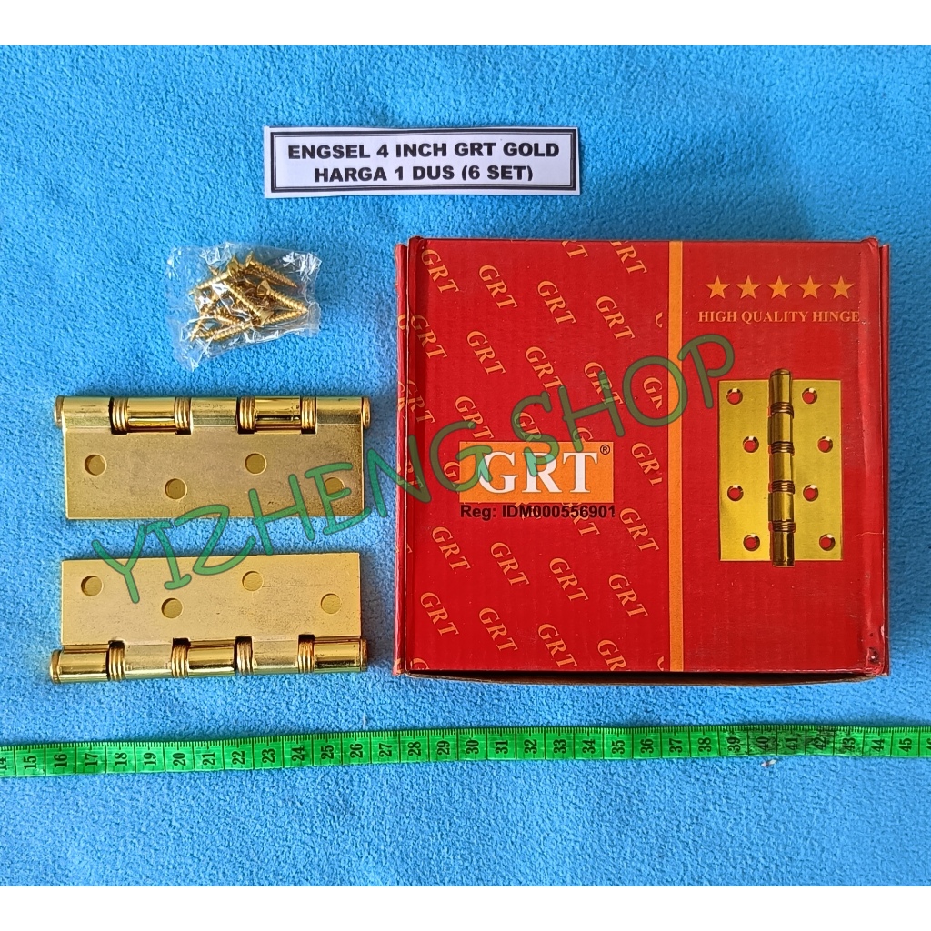 Jual ENGSEL 4 INCH GRT GOLD HARGA 1 DUS (6 SET) | Shopee Indonesia