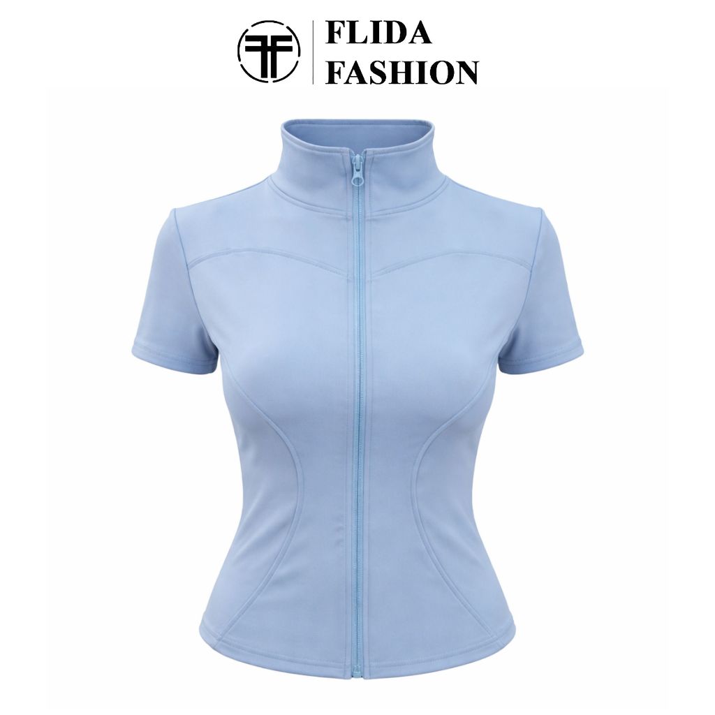 Jual FLIDA FASHION - JYMW040 atasan olahraga gym lari slimpit anti UV ...
