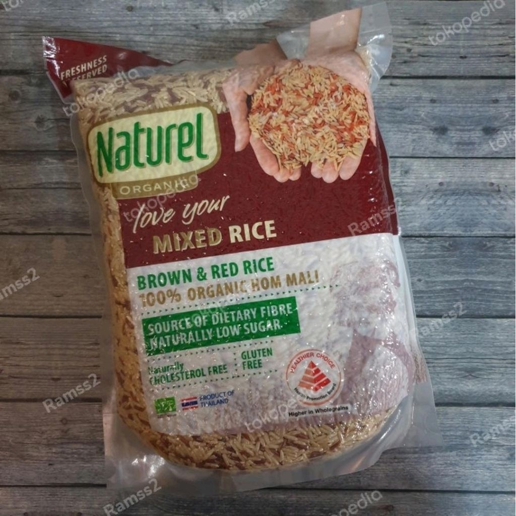 Jual Naturel Organic Brown Red Rice Beras Coklat Merah Parliament ...