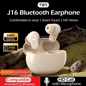 KUELER J16 TWS Bluetooth Earphone With Mic Touch Stereo Handset Bluetooth Headset Bass Hedset