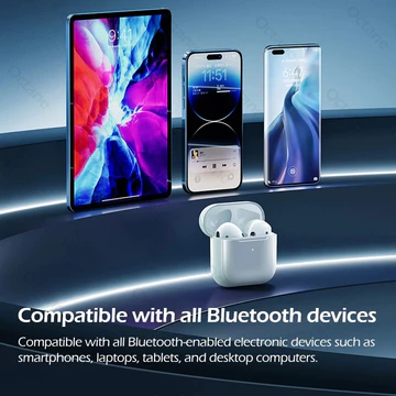 READY Headset Bluetooth Pro 4 TWS Earphone Mic Touch Control Stereo Sound HiFi Tahan Air Warna
