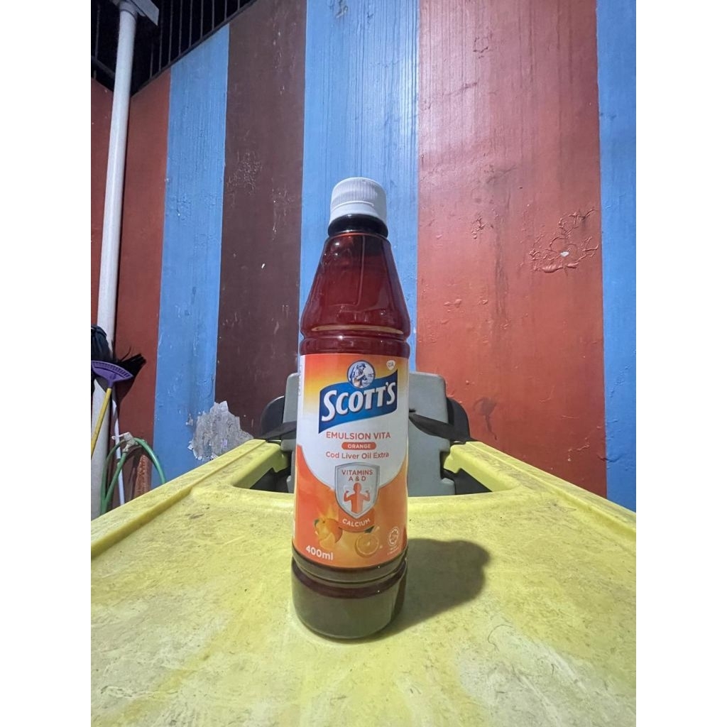 Jual Scott Emulsion Vita Orange 400ml Rasa Jeruk mly | Shopee Indonesia