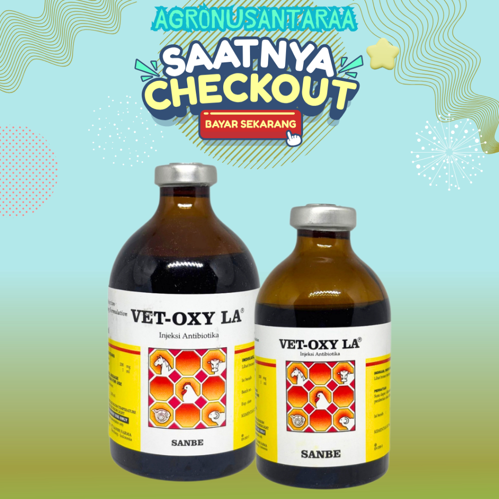Jual VET- OXY LA 50 ML Dan 100 ML - Injeksi AB Long Acting Untuk Ayam ...