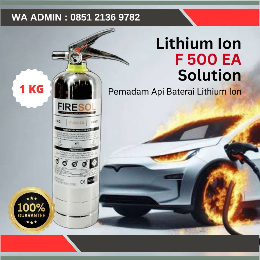 Jual APAR 1 KG F500EA Firesol / APAR Lithium dan Mobil Listrik / Tabung ...