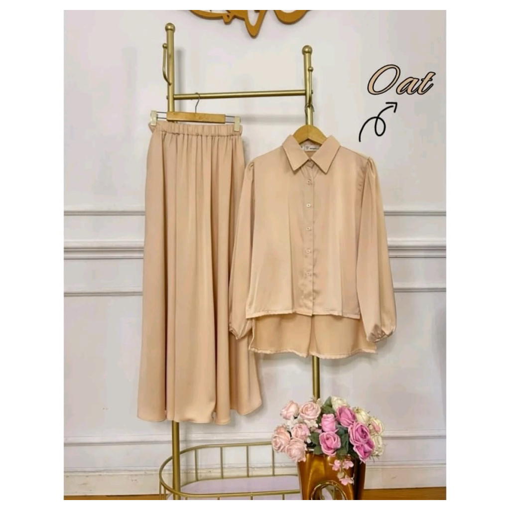 Jual One set rok bamboo silk | Shopee Indonesia