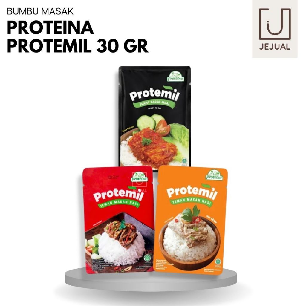 Jual PROTEMIL PROTEINA Camilan/Lauk Instant Rasa Balado/Gulai/Opor 30 ...