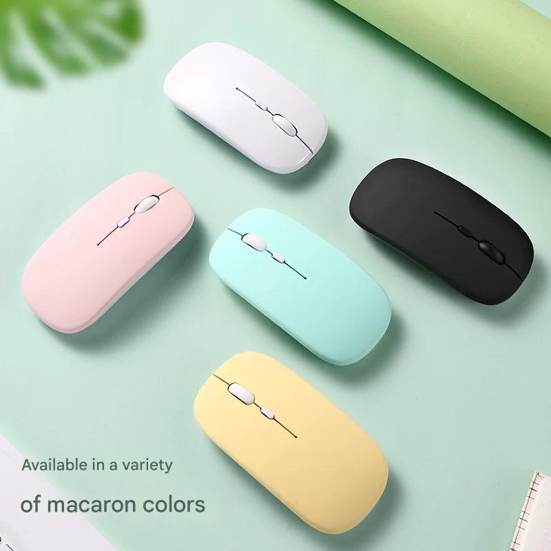 Jual LUCKYMALL Macaron Mouse Bluetooth Dual-Mode Wireless Silent Mouse ...