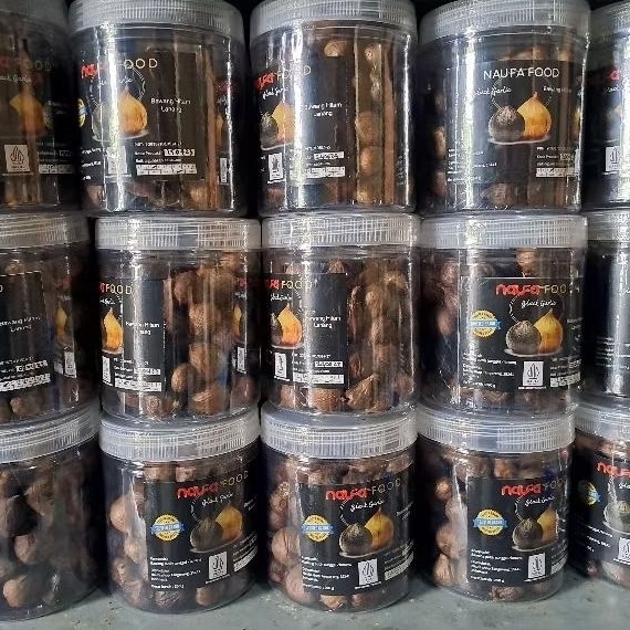 Jual Black Garlic Naufa Food - Bawang hitam tunggal / lanang 250g ...