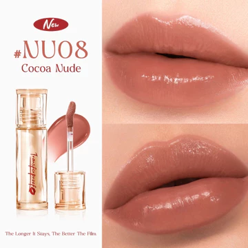 FOCALLURE (L37) Lip Tint Super Glazed Shine 16H Moisturizing Lightweight Lip Glossy