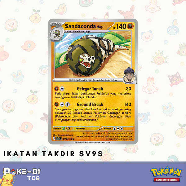 Jual Sandaconda Hop sv9s | 075/185 C - Pokemon TCG Indonesia | Shopee  Indonesia