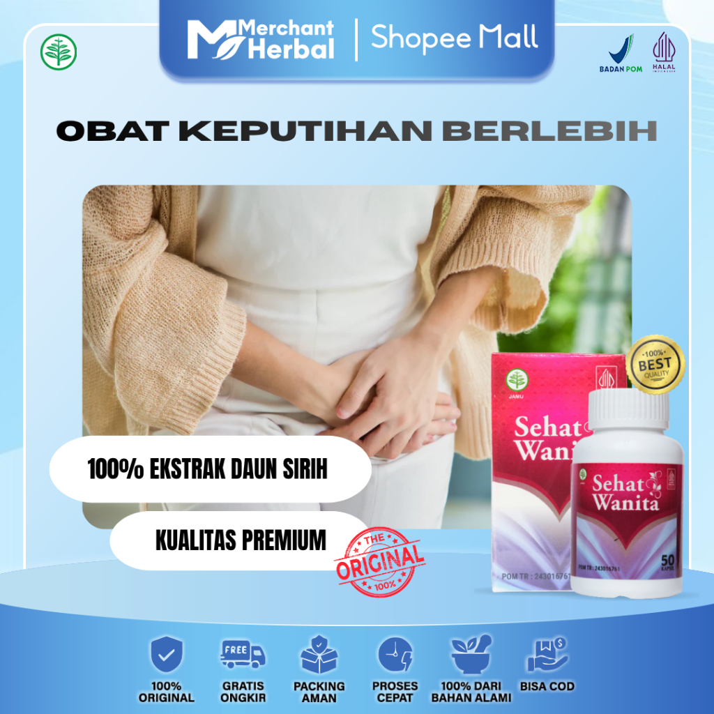Obat Keputihan Berlebih Berbau Isi 50 Kapsul Herbal Laris Walatra Sehat Wanita Kapsul Bisa COD