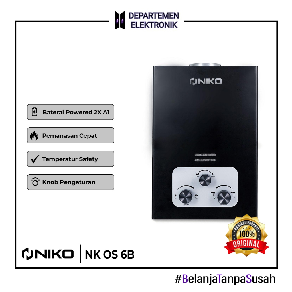 Jual GAS WATER HEATER NIKO OS 6B | Shopee Indonesia