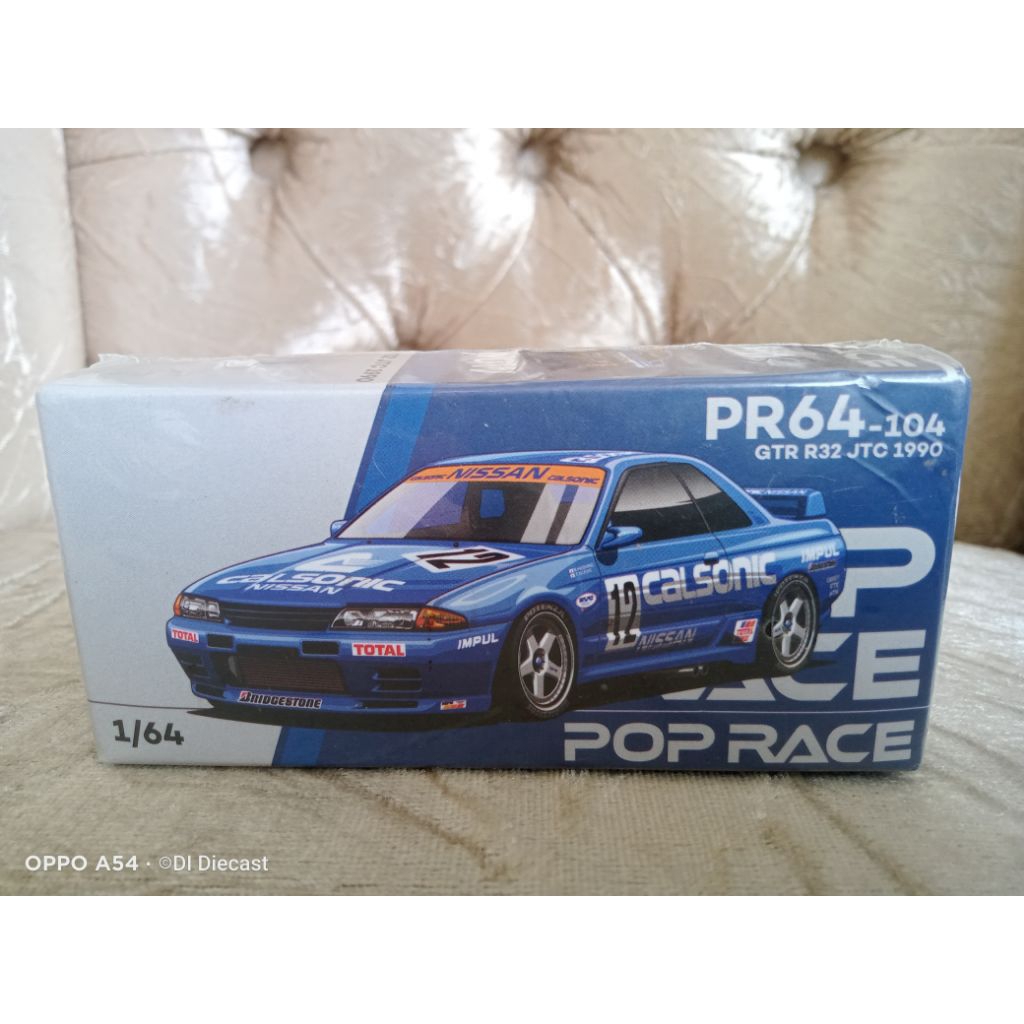 Jual Miniscale Poprace 64 Nissan GTR R32 JTC 1990 Livery Calsonic ...