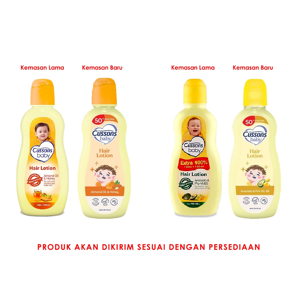 Jual Cussons Baby Hair Lotion Bayi 35+15ml | 50+50ml | 100+100ml ...