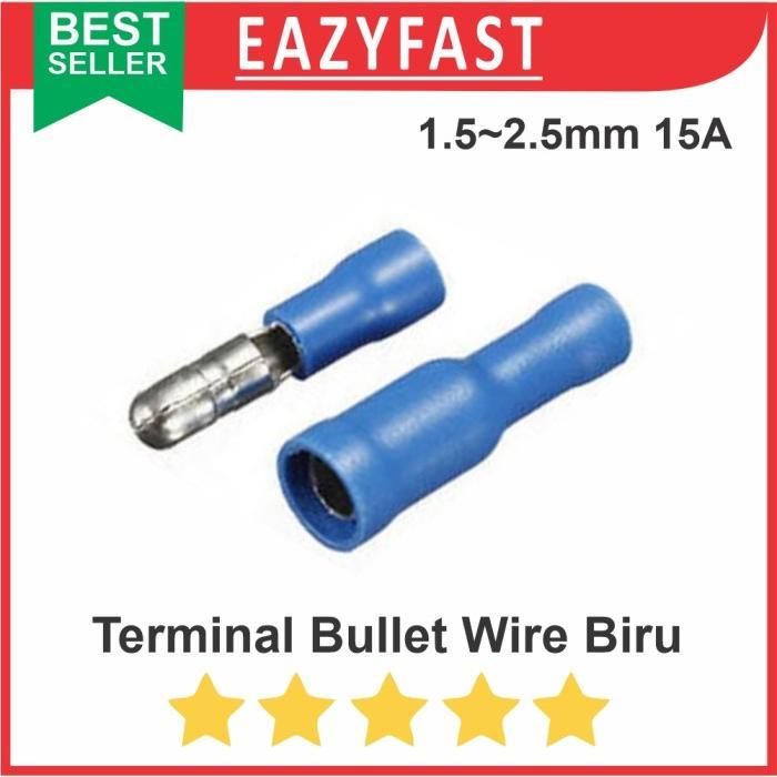 Jual Skun Bulat PVC Insulated Konektor Terminal Kabel Cucuk Bullet Butt ...