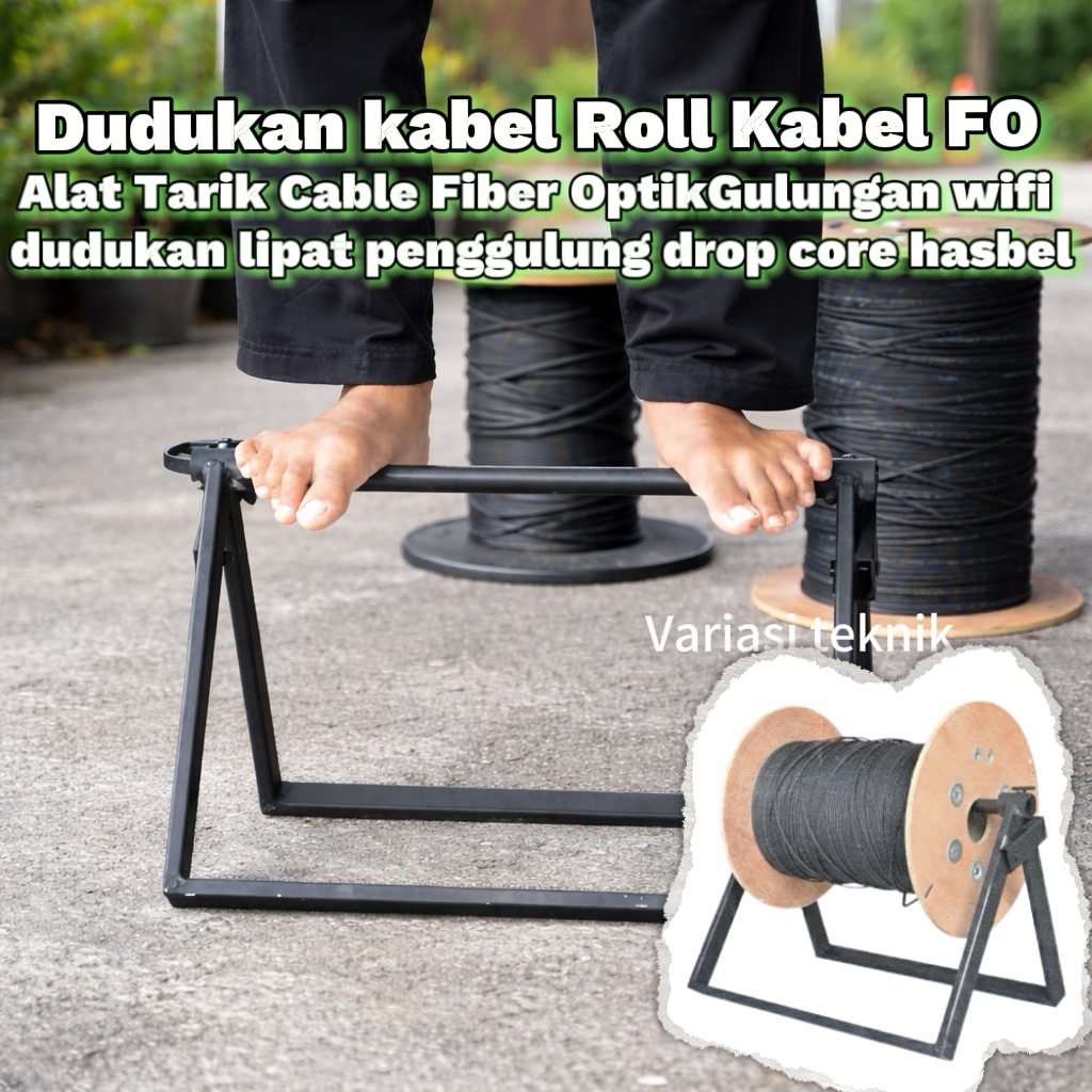 Jual Roll Kabel FO Alat Tarik Cable Fiber Optik Gulungan wifi dudukan ...