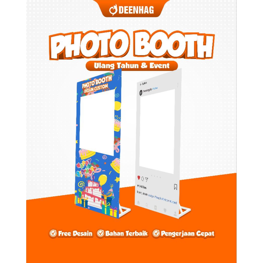 Jual Frame Photo booth Custom | Free desian | Shopee Indonesia