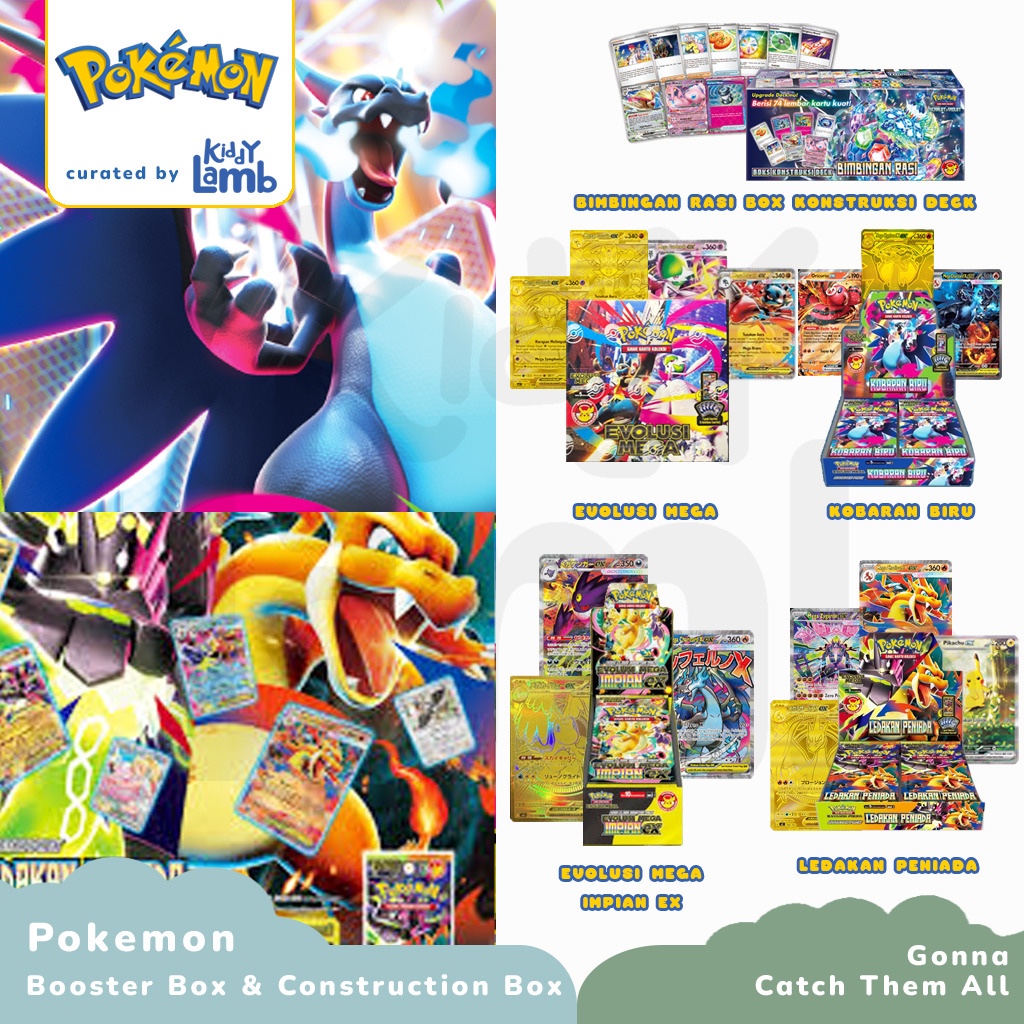 Jual TCG Pokemon Booster Box Ledakan Peniada & Mega Impian & Evolusi ...