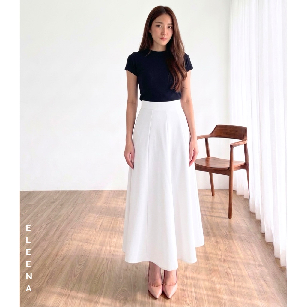 Jual AUDY SKIRT Rok Korean Style | Rok Flare Loose Wanita Basic Polos ...