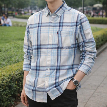 Kemeja Flanel Pria Wanita Unisex Flannel Import Motif Kotak 2024 Terpopuler Bening Store
