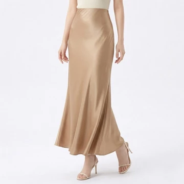 Rok Satin Silk Premium Maxi – Long Korean Satin Skirt – Look Slim – S–3XL CAROSEL