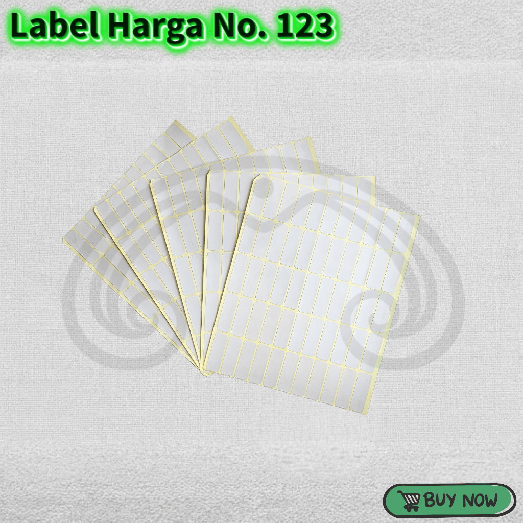 Jual Sticker Label / Label Harga / Label Nama 123 (5 pcs) | Shopee ...