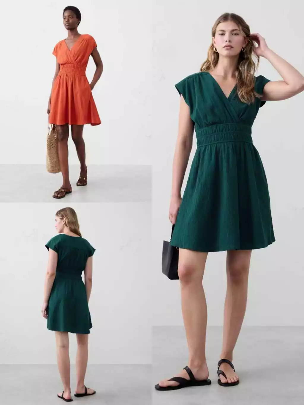 Dress BR Shirred Waist Mini Dress - 2191