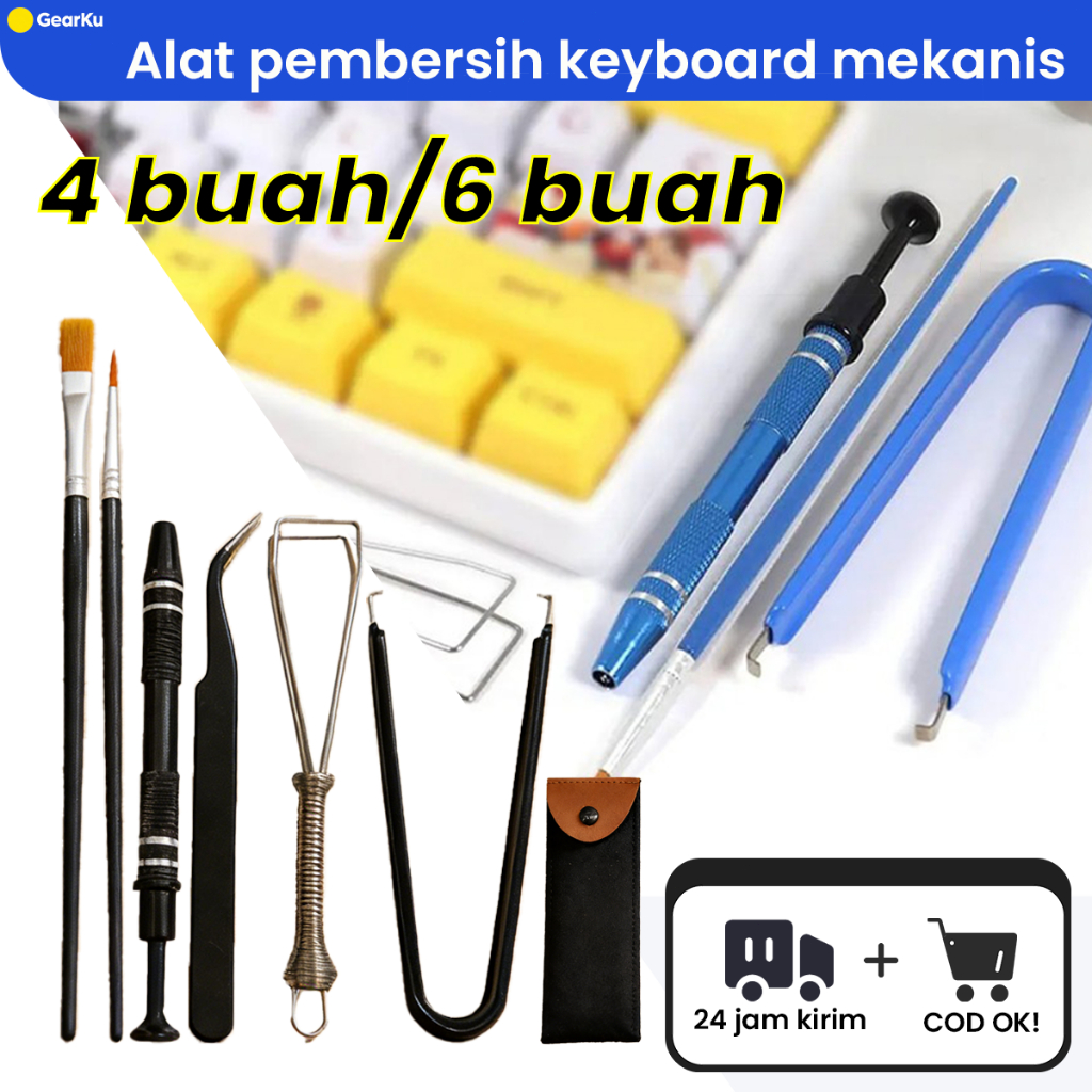 Jual Lube Kit Keyboard 4 in 1 /6 in 1+ Bag: Switch Opener, Stem Holder ...