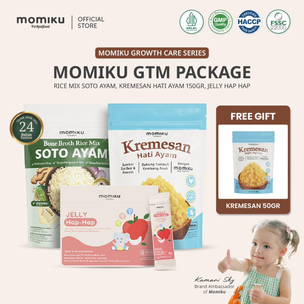 Jual [BUNDLE] Realfood Momiku GTM Package 24mo+ | BB Booster | Rice Mix ...