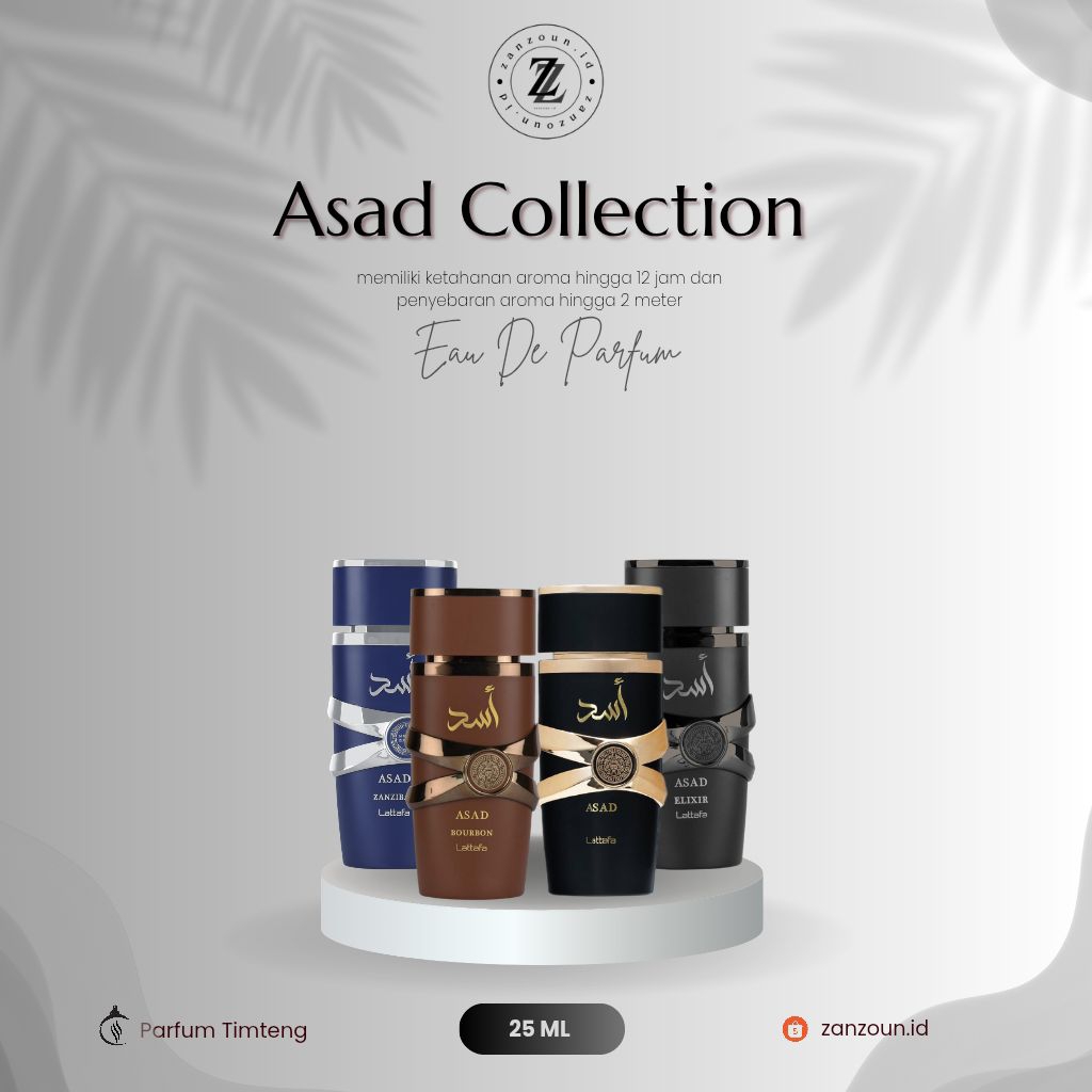 Jual Asad Collection By Lattafa 4x25ml Original Parfum | Shopee Indonesia