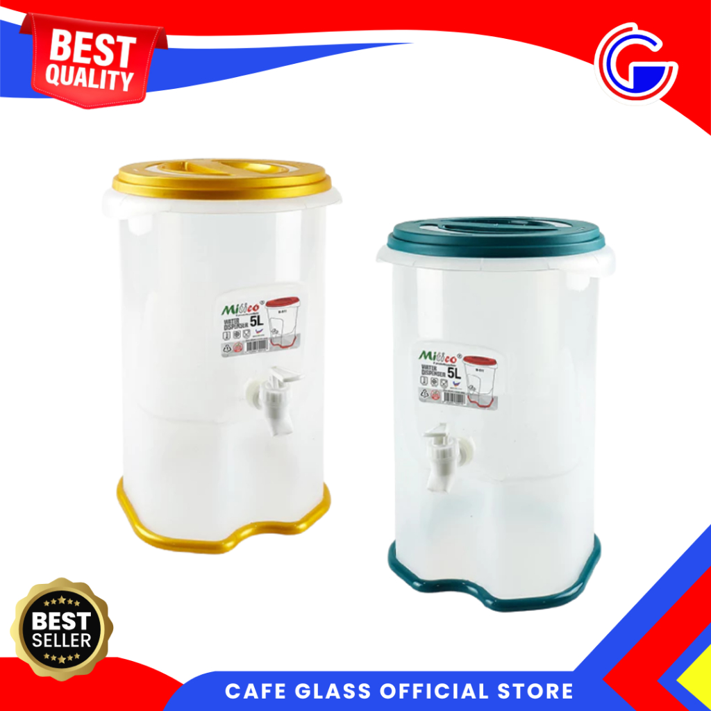 Water Dispenser Mitico 5 Liter I Drink Jar Plastik I Dispenser Minuman I Tempat Air Es M-511