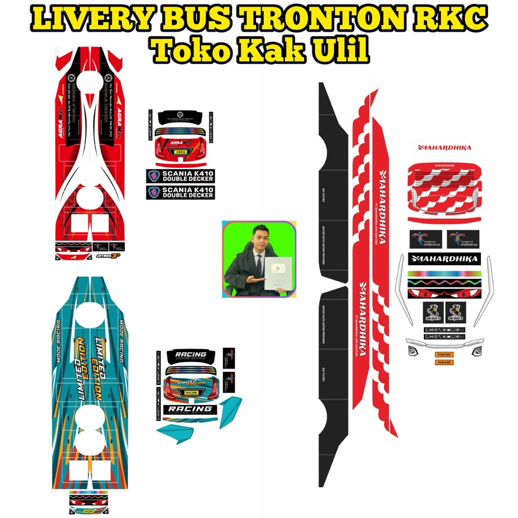 Jual LIVERY BUS TRONTON RKC LENGKAP | Shopee Indonesia