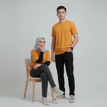 Kaos Polos Pria Kaos Oblong Tebal Lengan Pendek Pria T Shirt Cotton Combed PE Round Neck