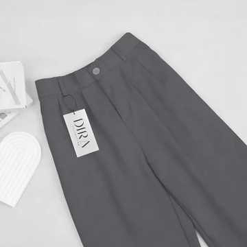 Loose Pants Highwaist Celana Kulot Wanita Untuk Kerja Formal Bahan Wolblend Premium Tebal Tidak