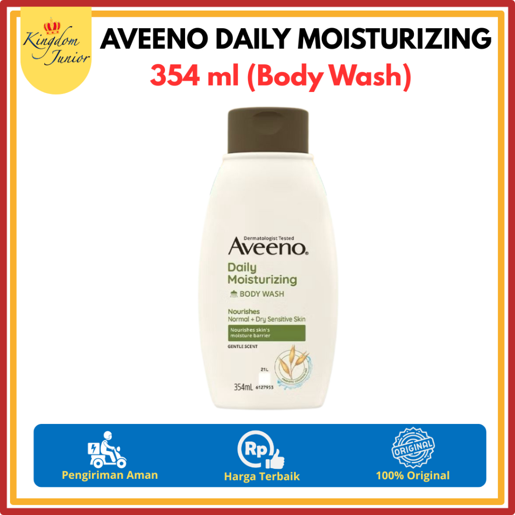 Aveeno Daily Moisturizing Body Wash 354 ml - Sabun Mandi Pelembab untuk Kulit Normal Kering dan Sensitif 354 ml