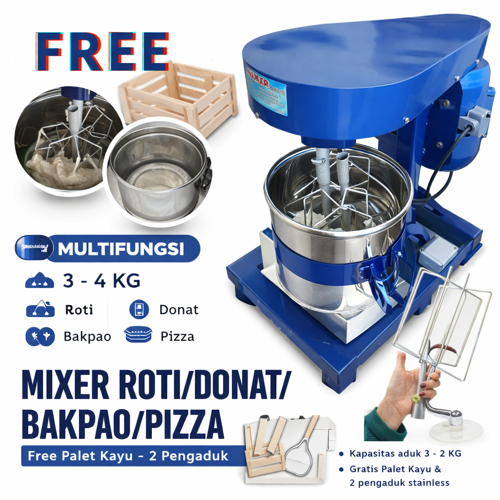 Jual Mesin Pengadon Roti Cimol Cilok Pempek Alat Membuat Roti Sampai ...